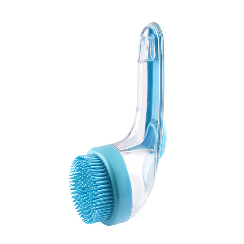 "Pet Grooming Brush for Dogs & Cats – Long Handle Bath & Cleaning Comb"