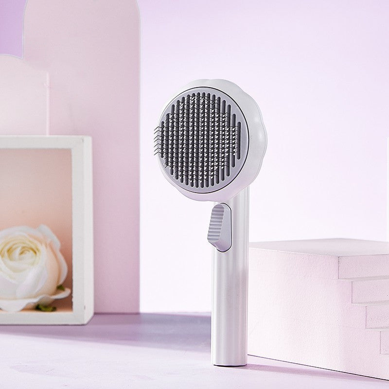Pet Cat Self-Cleaning Hair Remover Comb