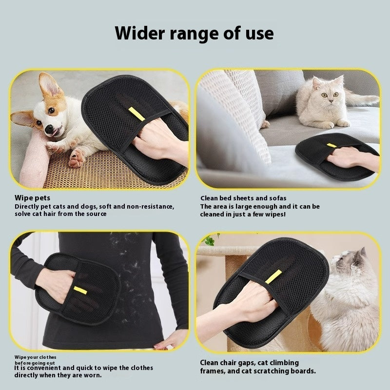 Grooming Mitt for Dogs, Cats & Rabbits – Pet Hair Remover Glove"