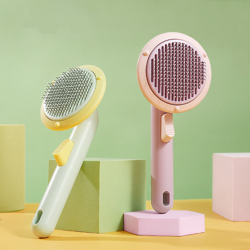 Pet Cat Self-Cleaning Hair Remover Comb