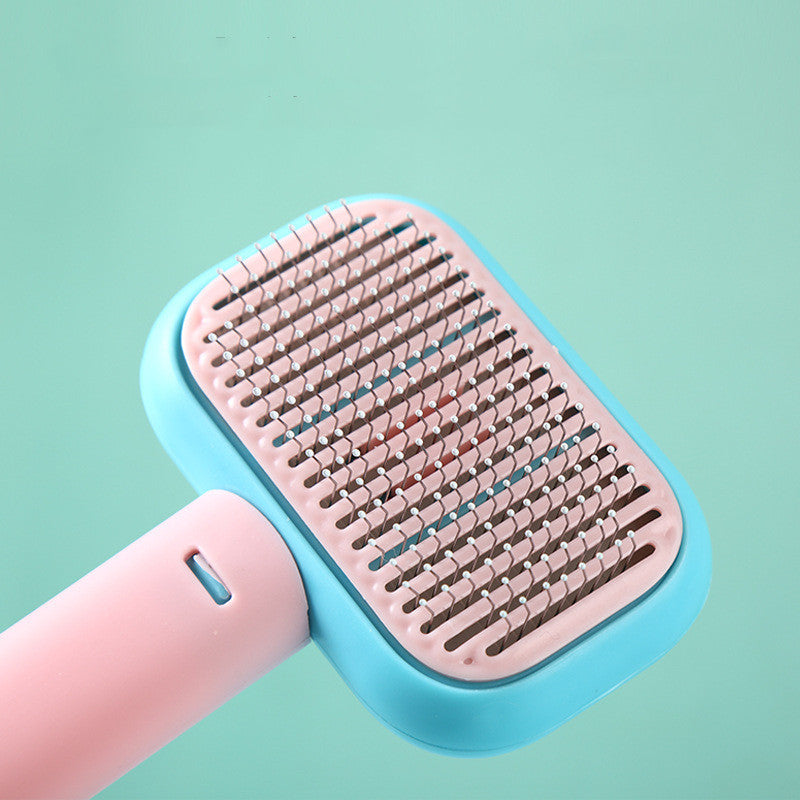 Pet Hair Brush – Stainless Steel Grooming & Massage Comb