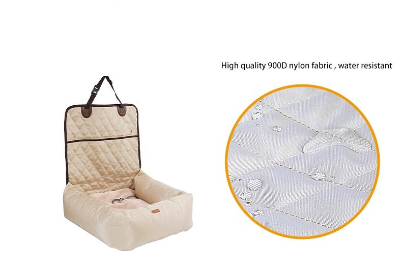 2-in-1 Pet Car Seat & Bed — Foldable Dog Carrier Pad