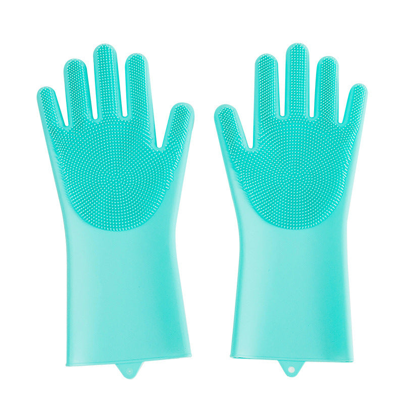 Silicone Pet Grooming Glove – Bath & Massage Brush for Dogs & Cats