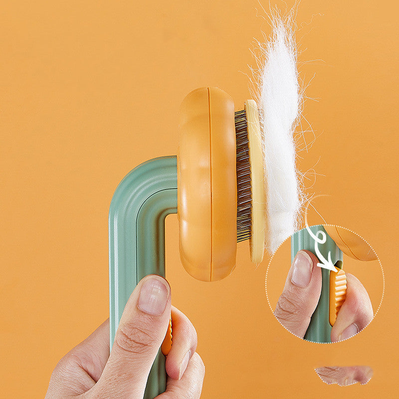 Pet Cat Self-Cleaning Hair Remover Comb