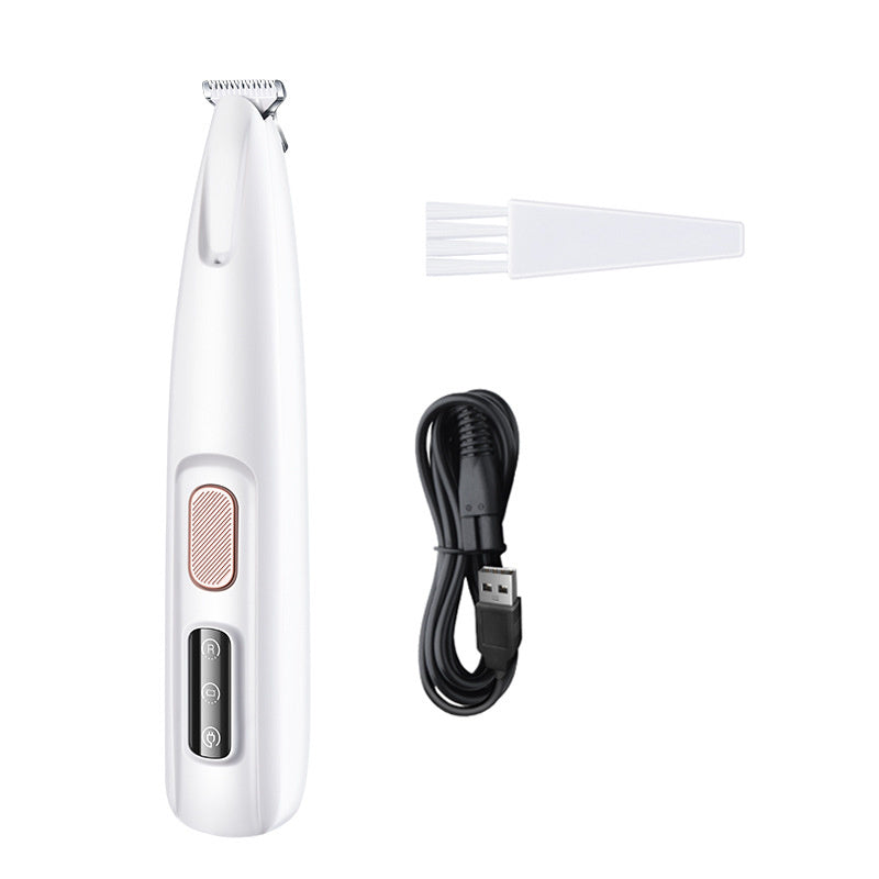 Waterproof Pet Paw Trimmer – LED Light & Display Grooming Clippers