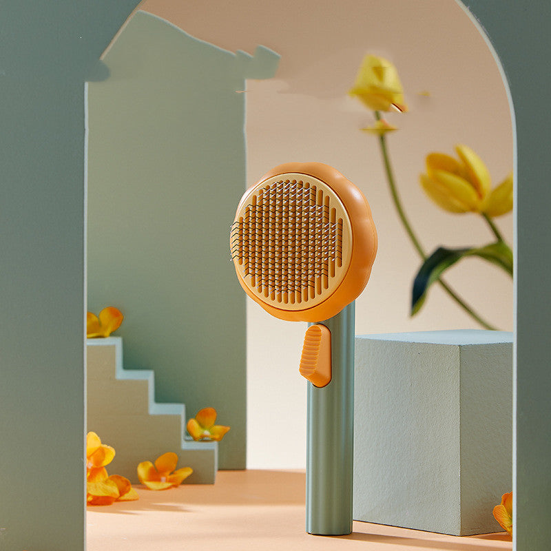 Pet Cat Self-Cleaning Hair Remover Comb