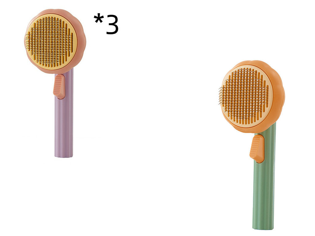 Pet Cat Self-Cleaning Hair Remover Comb