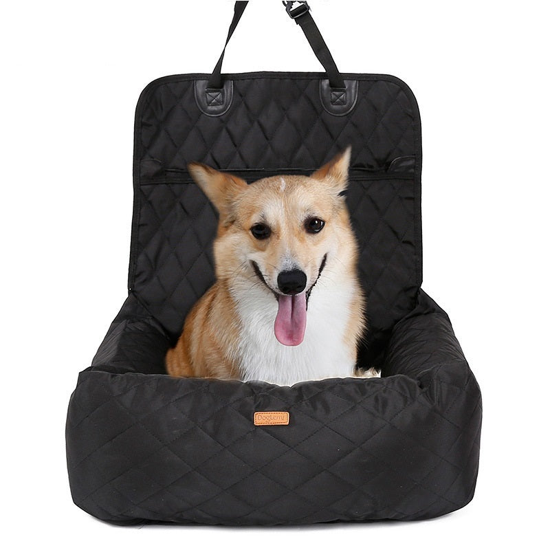 2-in-1 Pet Car Seat & Bed — Foldable Dog Carrier Pad