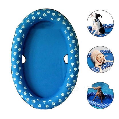 Pet Pool Float – Inflatable Dog Swimming Bed for Summer Fun