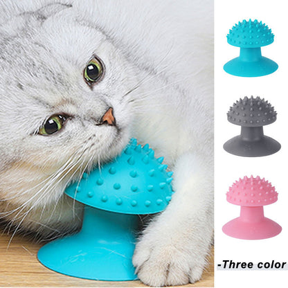 Cat Self-Grooming Brush – Wall-Mounted Rubbing & Scratching Massager