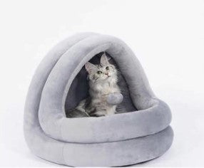 Cozy Indoor Cat & Small Dog Bed – Soft Cave Nest & Sofa Mat